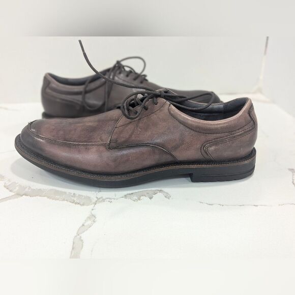 New Abeo Bio Shoes Brown Oxford Lace Up Leather Dress Casual Comfort Size 9 Walk main image 6